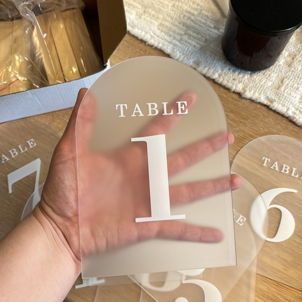 Arch Table Number Signs - Picture 8 of 10